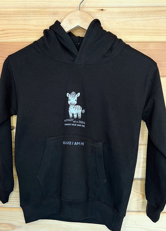 Because I Am Me: Smart as a Zebra Hoodie
