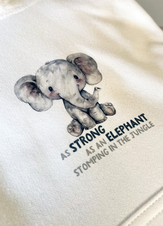 Because I Am Me: Strong as an Elephant Hoodie